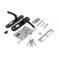 Замок врезной "СТАНДАРТ" ЗВ4-3.07С, с ручкой, цвет серебро