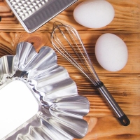 Венчик для взбивания Доляна «Помощник», 21×4,5 см, цвет серебристый Венчик для взбивания Доляна «Помощник», 21×4,5 см, цвет серебристый