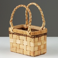 Корзина плетеная, 18 x 10 x 11,5/23 см, секвойя Корзина плетеная, 18 x 10 x 11,5/23 см, секвойя