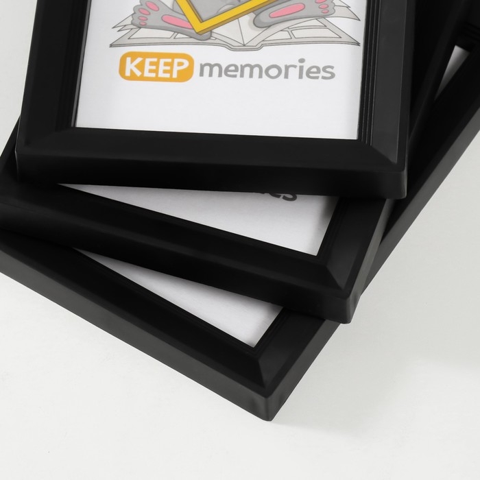 Набор фоторамок пластик L-5 10х15 см ( 3 шт.), чёрный