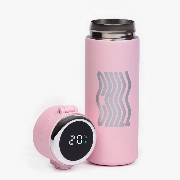 Термокружка, 420 мл, Simple CHILL, сохраняет тепло 8 ч, термометр Термокружка, 420 мл, Simple CHILL, сохраняет тепло 8 ч, термометр