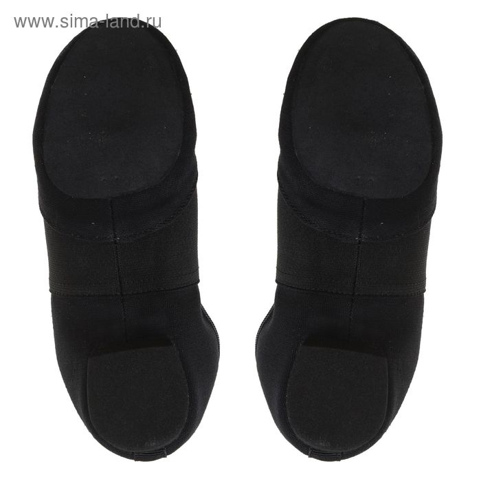 Джазовки тканевые, с резинкой, длина по стельке 24,5-25 см, цвет чёрный