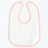 Набор детских слюнявчиков Крошка Я, 4 шт. + подарок, 29х20 см., цвет розовый, серый