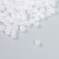 Бусины для творчества пластик "Перламутр прозрачный" набор 20 гр 0,6х0,6х0,6 см