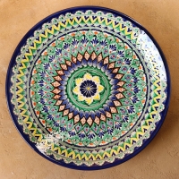 Ляган Риштанская Керамика "Узоры", 42 см, синий, микс Ляган Риштанская Керамика "Узоры", 42 см, синий, микс