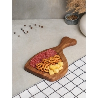 Доска для подачи авторская &laquo;Кость&raquo;, 29&times;17&times;2 см, натуральный дуб