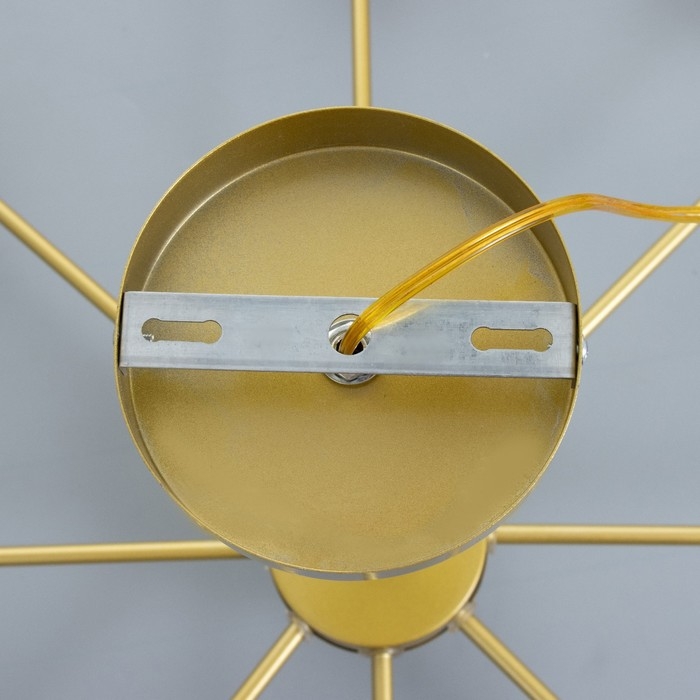 Люстра "Мурано" 8хЕ27 60Вт золото голубой 90х90х35см BayerLux