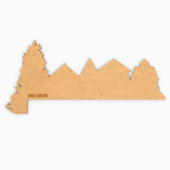 Декор на раму двери новогодний &laquo;Домики&raquo;,  на Новый год, 25,5 х 11,8 см