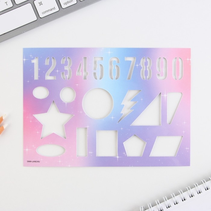 Подарочный набор Блокнот-раскраска, трафарет и восковые мелки &laquo;Самая яркая&raquo;