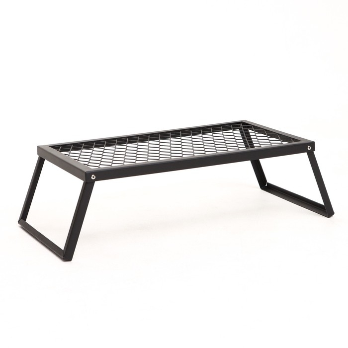 Решетка-подставка для костра, черная, толщина металла 2 мм, 55 х 33 х 18 см Решетка-подставка для костра, черная, толщина металла 2 мм, 55 х 33 х 18 см