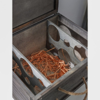 Ящик для хранения вина Доляна &laquo;Карибы&raquo;, 34,5&times;27&times;18,3 см, на 6 бутылок