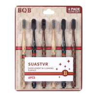 Набор из 6 зубных щеток,10000 щетинок, мода, жесткость мягкая Набор из 6 зубных щеток,10000 щетинок, мода, жесткость мягкая