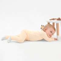 Комплект боди детских MINAKU: Basic Line BABY, цвет молочный/кремовый, рост 86-92