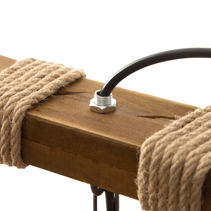 Люстра "Хольми" 8хЕ27 40Вт черный 68х68х100 см