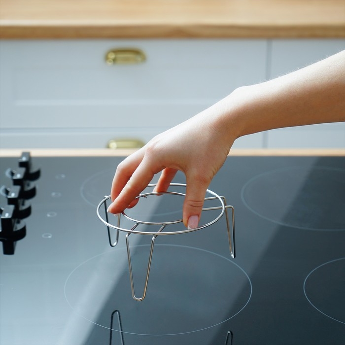 Подставка из нержавеющей стали для водяной бани, d=12 см Подставка из нержавеющей стали для водяной бани, d=12 см