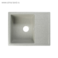 Мойка кухонная из камня MARRBAXX Анастасия Z150Q10, 575х470х177, глянцевая, светло-серая Мойка кухонная из камня MARRBAXX Анастасия Z150Q10, 575х470х177, глянцевая, светло-серая