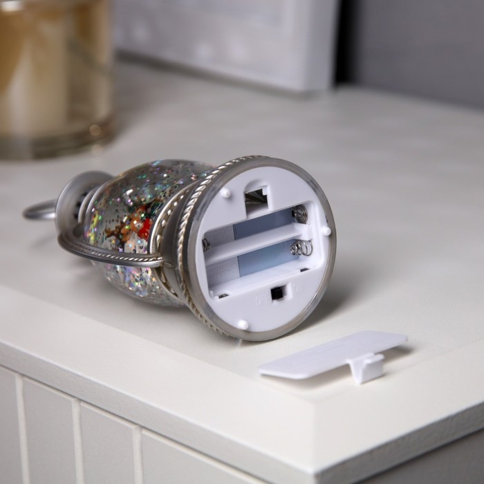 Светодиодная фигура &laquo;Олень и ёлка&raquo; 7 &times; 12.5 &times; 6.5 см, пластик, батарейки АААх2 (не в комплекте), свечение тёплое белое