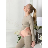 Бандаж-пояс универсальный, размер 108-112, цвет бежевый