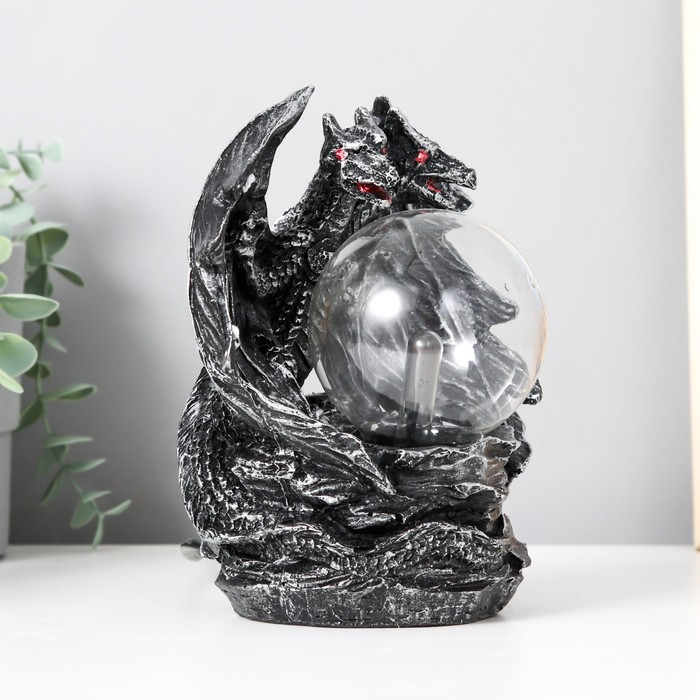 Плазменный шар "Двуглавый дракон" 21*10*12 см