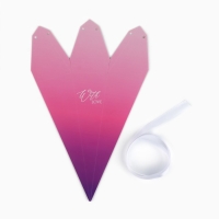 Переноска - шестиугольник для цветов &laquo;С любовью!&raquo;, розовая, 15 х 35 х 15 см