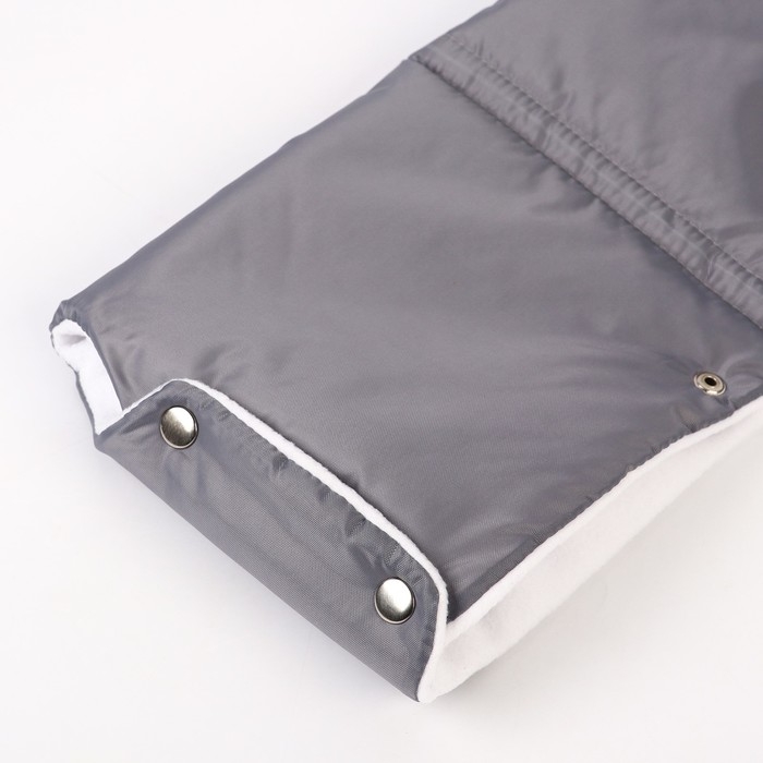 Муфта для рук флисовая, на кнопках, цвет серый Муфта для рук флисовая, на кнопках, цвет серый