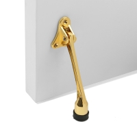 Фиксатор дверной LOCKLAND, "козья ножка", цвет золото Фиксатор дверной LOCKLAND, "козья ножка", цвет золото
