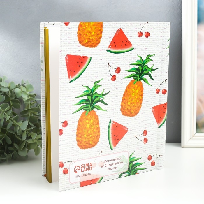 Фотоальбом магнитный 20 листов "Summer time" крафт 29х24х2 см