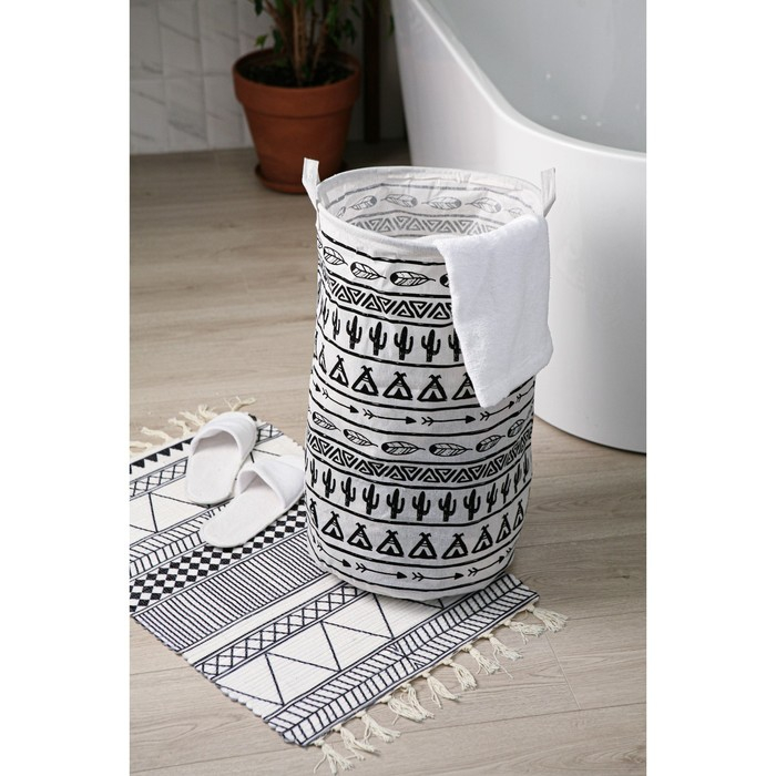 Корзина для белья Доляна «Мексика», 35×35×60 см Корзина для белья Доляна «Мексика», 35×35×60 см