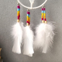 Ловец снов "Деревце" белый d=9 см 24 см Ловец снов "Деревце" белый d=9 см 24 см