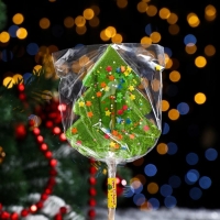 Карамель на палочке "Ёлочка Биг", зёленая, 55 г