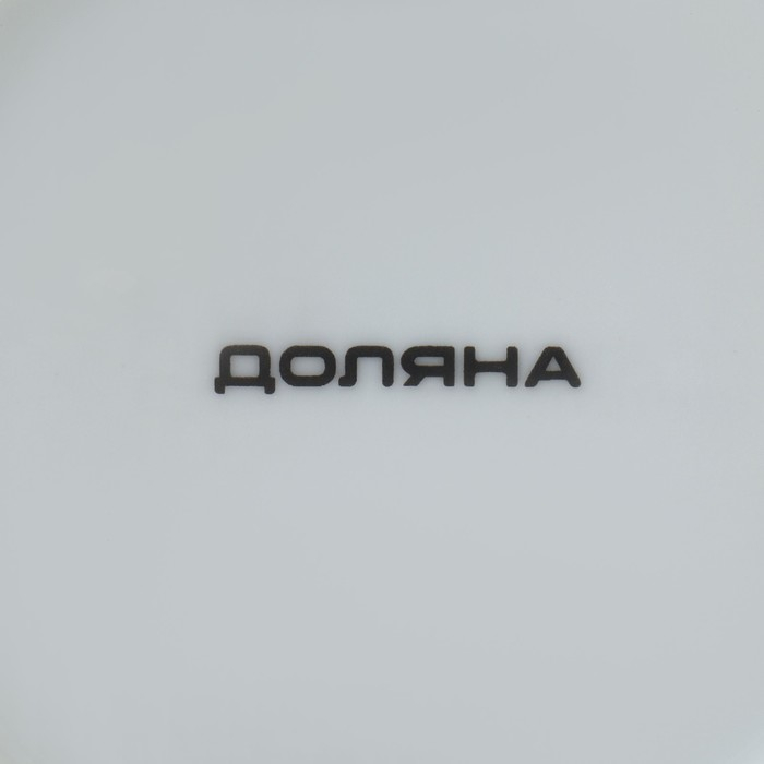 Сервиз чайный керамический Доляна &laquo;Горох&raquo;, 4 предмета: 2 чашки 210 мл, 2 блюдца d=14 см, цвет красный