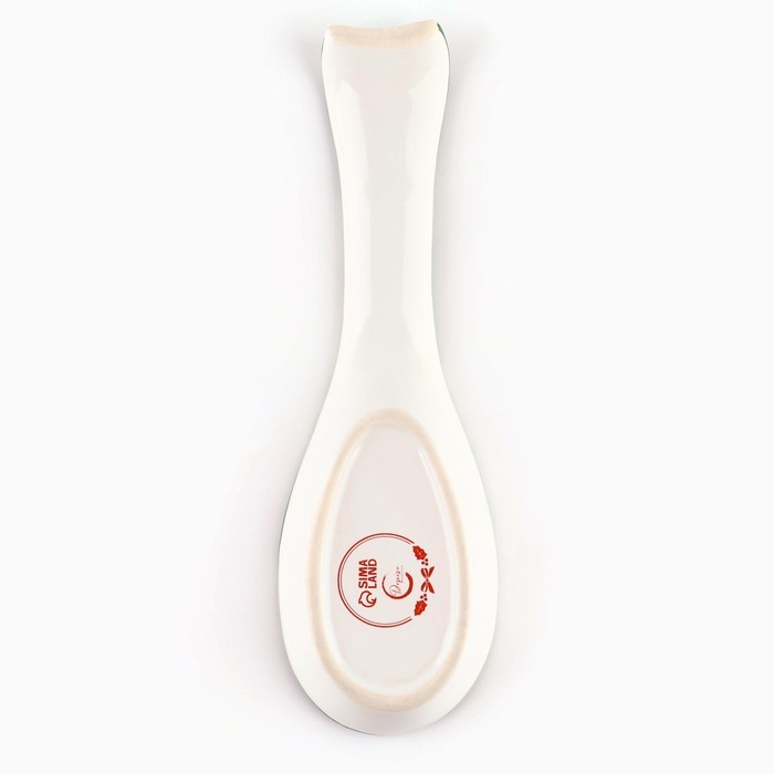 Новый год! Подставка новогодняя керамическая под ложку «Зимний лес», 7 х 22.3 см, цвет белый Новый год! Подставка новогодняя керамическая под ложку «Зимний лес», 7 х 22.3 см, цвет белый