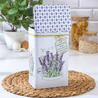 Банка для сыпучих продуктов &laquo;Лаванда&raquo;, 2,7 л, 9,5&times;21,5 см, прямоугольная