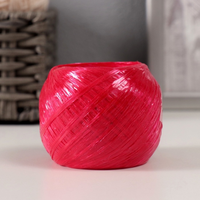 Пряжа "Для вязания мочалок" 100% полипропилен 200м/50&plusmn;10 гр клубок (набор 3 шт МИКС #9)