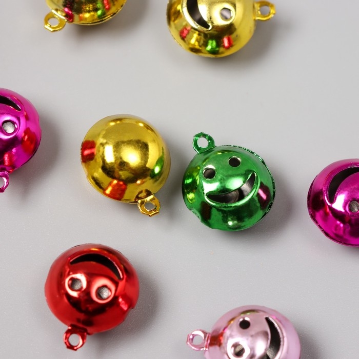 Набор декора для творчества металл Набор декора для творчества металл "Смайл" цветные набор 8 шт