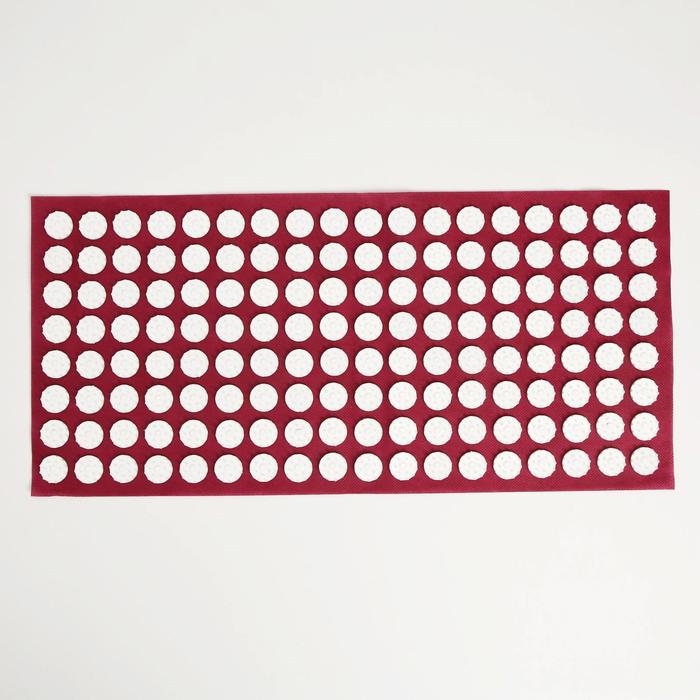 Аппликатор Аппликатор "Кузнецова", 144 колючки, спанбонд, 26 х 56 см, красный.