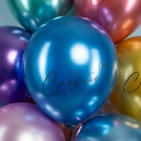 Шар латексный 12" «Спасибо», хром, 2 ст., набор 25 шт. МИКС Шар латексный 12" «Спасибо», хром, 2 ст., набор 25 шт. МИКС