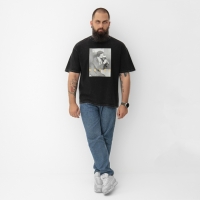 Футболка мужская MIST "Пивко" из вареного хлопка, цв. черный, р-р XL Футболка мужская MIST "Пивко" из вареного хлопка, цв. черный, р-р XL