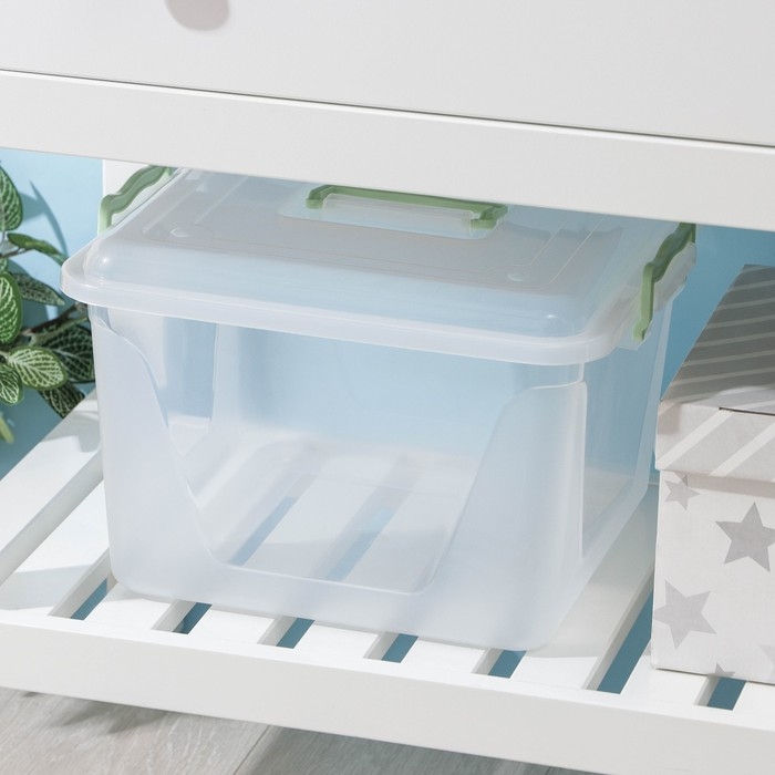 Контейнер для хранения с крышкой &laquo;Комфорт&raquo;, 15 л, 32&times;34&times;22,5 см, цвет МИКС