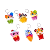 Мялка-сквиши &laquo;Зверёк&raquo; на брелоке, виды МИКС