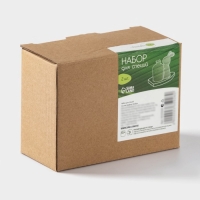 Набор фарфоровый для специй на бамбуковой подставке BellaTenero «Заяц с морковкой», 2 предмета: солонка 50 мл, перечница 40 мл, цвет белый Набор фарфоровый для специй на бамбуковой подставке BellaTenero «Заяц с морковкой», 2 предмета: солонка 50 мл, перечница 40 мл, цвет белый