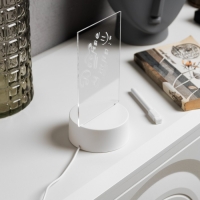 Светодиодный ночник с маркером 10 &times; 19 &times; 10 см, USB, свечение тёплое белое
