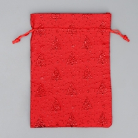 Мешочек подарочный парча &laquo;Новогодний переполох&raquo;, 16 х 24 см +/- 1.5 см, Новый год