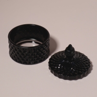 Органайзер для хранения, 1 секция, с крышкой, d = 8,3 &times; 10,5 см, цвет чёрный