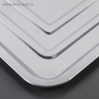 Противень из нержавеющей стали, 39,5×29,5 см, цвет хромированный Противень из нержавеющей стали, 39,5×29,5 см, цвет хромированный