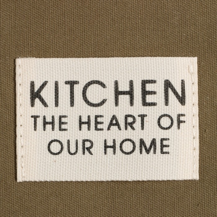 Дорожка на стол Этель Kitchen 40х150 см, цвет зелёный, 100% хлопок, саржа 220 г/м2