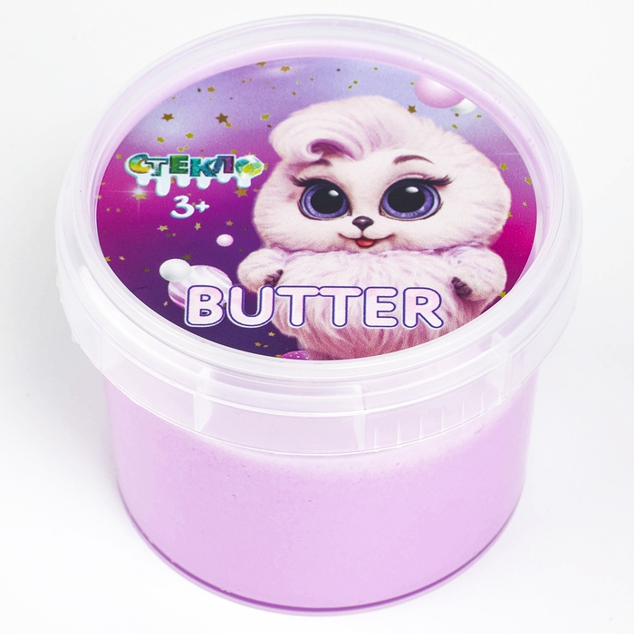 Слайм &laquo;Стекло&raquo;, серия Butter, фиолетовый цвет, 75 г