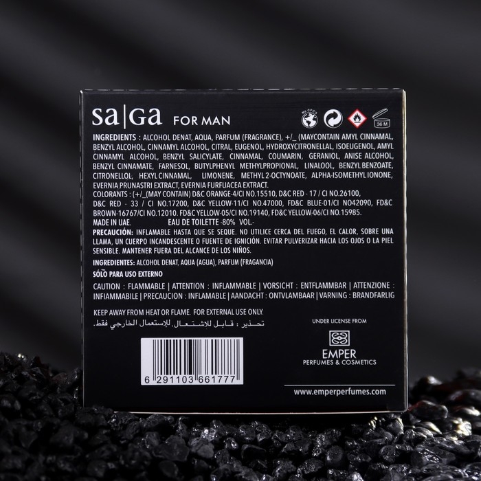 Туалетная вода мужская SAGA MAN, 100 мл Туалетная вода мужская SAGA MAN, 100 мл