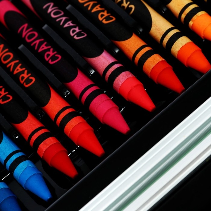 Набор для рисования в деревянной коробке, обтянутой пвх, большой Набор для рисования в деревянной коробке, обтянутой пвх, большой