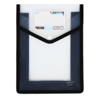 Папка-конверт на кнопке А5, 500 мкр, с расширением, вертикальная, карман для визиток, МИКС Папка-конверт на кнопке А5, 500 мкр, с расширением, вертикальная, карман для визиток, МИКС